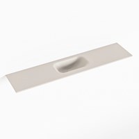 EDEN Linen Lavabo encastrado solid surface 100cm. Posición del fregadero Centro.