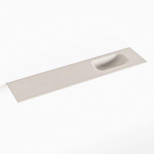 EDEN Linen Lavabo incasso solid surface 100cm. Posizione lavabo Destra.