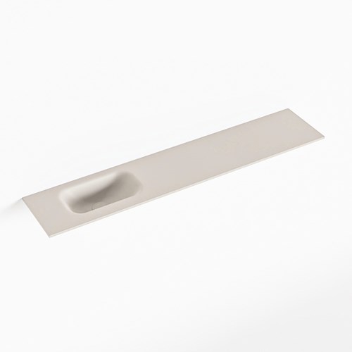 EDEN Linen Lavabo incasso solid surface 111cm. Posizione lavabo Sinistra.