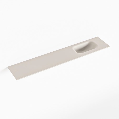 EDEN Linen Lavabo incasso solid surface 110cm. Posizione lavabo Destra.