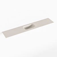 EDEN Linen Lavabo encastrado solid surface 121cm. Posición del fregadero Centro.