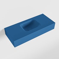LEX Jeans Lavabo suspendido de solid surface 70cm. Posición del fregadero Centro.