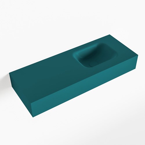 LEX Smag Lavabo suspendido de solid surface 80cm. Posición del fregadero Derecho.