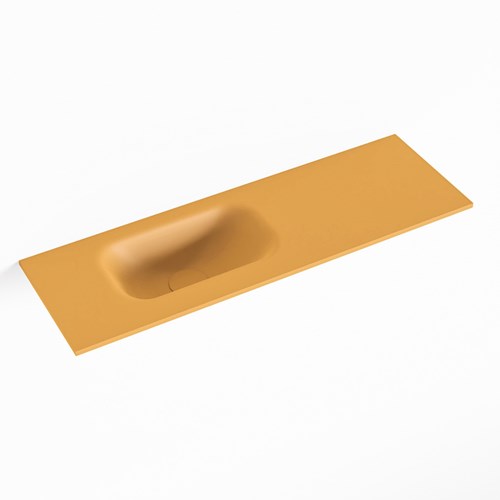 EDEN Ocher Lavabo encastrado solid surface 70cm. Posición del fregadero Izquierda.
