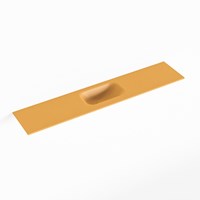 EDEN Ocher Lavabo encastrado solid surface 110cm. Posición del fregadero Centro.