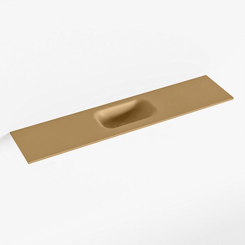 EDEN Oro Lavabo encastrado solid surface 100cm. Posición del fregadero Centro.