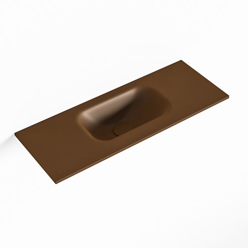 EDEN Rust Lavabo encastrado solid surface 60cm. Posición del fregadero Centro.