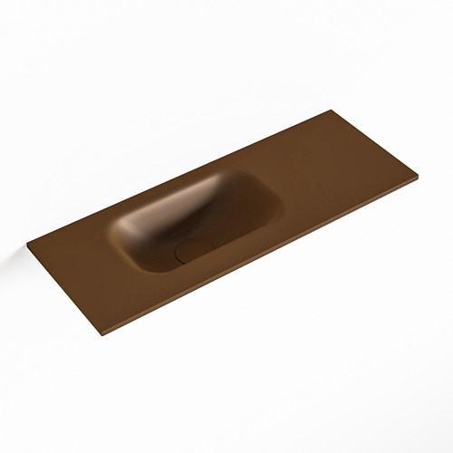 EDEN Rust einbauwaschbecken solid surface (mineralwerkstoff) 61cm. Waschbeckenposition Links.