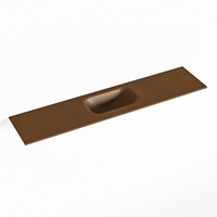 EDEN Rust Lavabo encastrado solid surface 100cm. Posición del fregadero Centro.