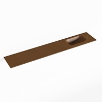 EDEN Rust Inset / Built-in Basin solid surface 120cm. Position basin Right.