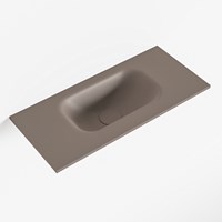 EDEN Smoke Lavabo encastrado solid surface 51cm. Posición del fregadero Centro.