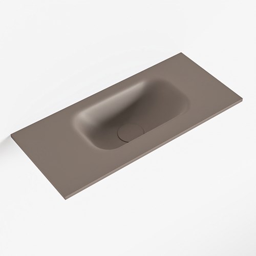 EDEN Smoke einbauwaschbecken solid surface (mineralwerkstoff) 51cm. Waschbeckenposition Rechts.
