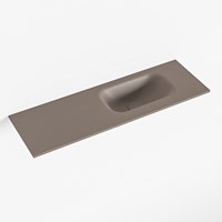 EDEN Smoke Lavabo encastré solid surface 71cm. Position lavabo Droite.