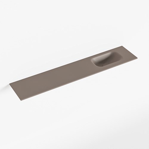 EDEN Smoke Lavabo encastrado solid surface 110cm. Posición del fregadero Derecho.