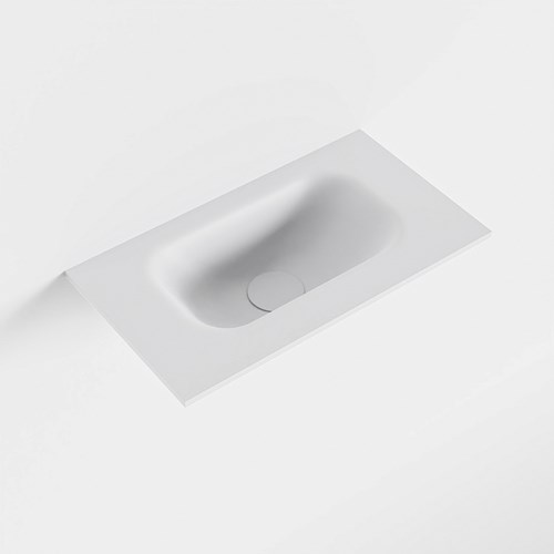 EDEN Talc Lavabo incasso solid surface 41cm. Posizione lavabo Centro.
