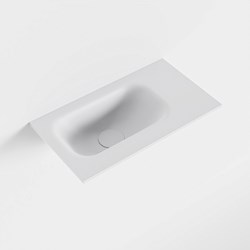 EDEN Talc einbauwaschbecken solid surface (mineralwerkstoff) 41cm. Waschbeckenposition Links.
