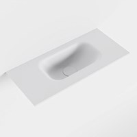 EDEN Talc einbauwaschbecken solid surface (mineralwerkstoff) 50cm. Waschbeckenposition Rechts.