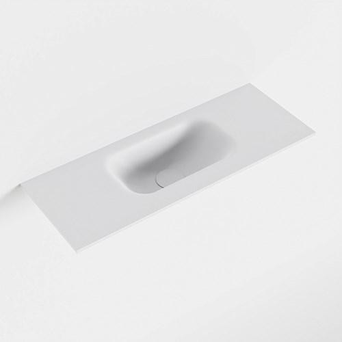 EDEN Talc einbauwaschbecken solid surface (mineralwerkstoff) 60cm. Waschbeckenposition Mittig.