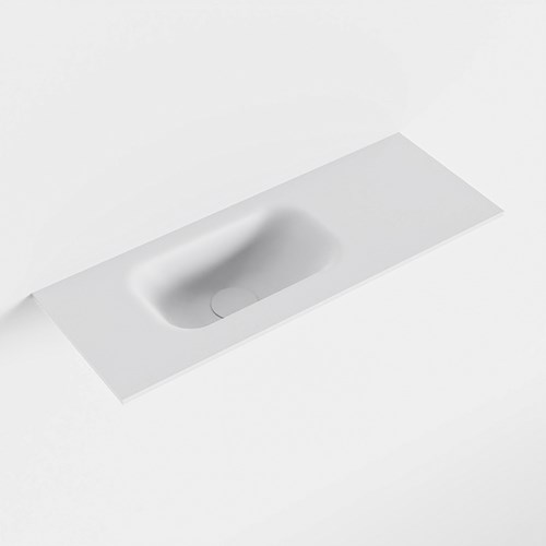 EDEN Talc Lavabo encastré solid surface 60cm. Position lavabo Gauche.