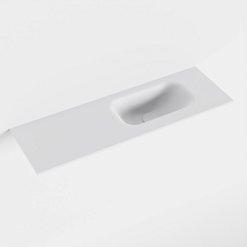 EDEN Talc einbauwaschbecken solid surface (mineralwerkstoff) 71cm. Waschbeckenposition Rechts.