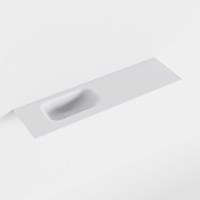 EDEN Talc Lavabo incasso solid surface 80cm. Posizione lavabo Sinistra.