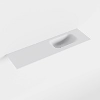 EDEN Talc Lavabo encastré solid surface 81cm. Position lavabo Droite.