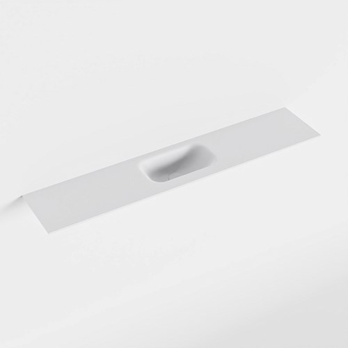 EDEN Talc einbauwaschbecken solid surface (mineralwerkstoff) 110cm. Waschbeckenposition Mittig.