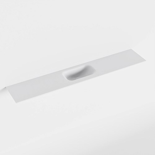 EDEN Talc Lavabo incasso solid surface 120cm. Posizione lavabo Centro.