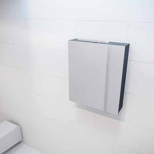 CUBB Camerino 50x70x16cm color Dark Grey con 1 puerta.
