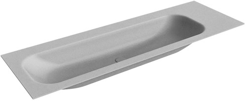 BIG LARGE Plata Lavabo encastrado de solid surface 140cm. Posición del fregadero Izquierda.