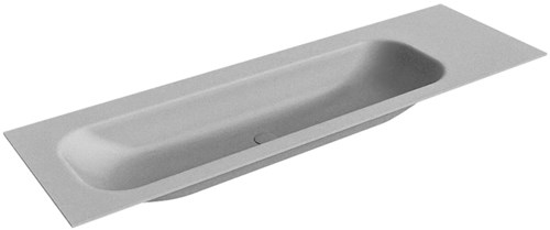 BIG LARGE Plata Lavabo encastrado de solid surface 150cm. Posición del fregadero Izquierda.