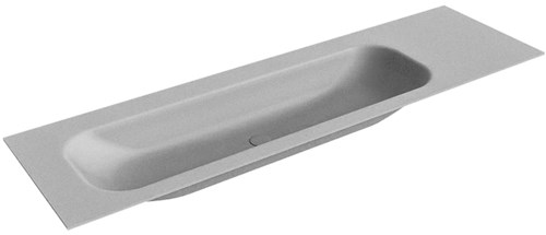 BIG LARGE Plata Lavabo encastrado de solid surface 160cm. Posición del fregadero Izquierda.