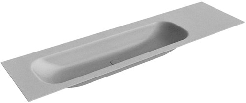 BIG LARGE Plata Lavabo encastrado de solid surface 171cm. Posición del fregadero Izquierda.