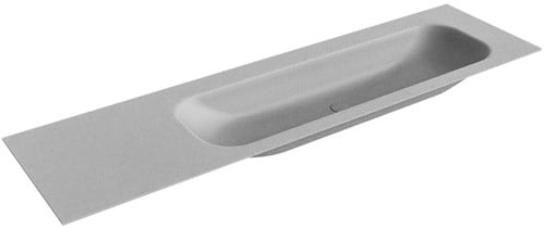 BIG LARGE Plata Lavabo encastrado de solid surface 171cm. Posición del fregadero Derecho.