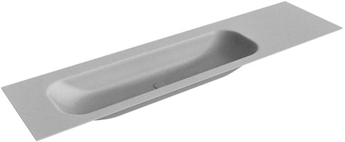 BIG LARGE Plata Lavabo encastrado de solid surface 181cm. Posición del fregadero Izquierda.