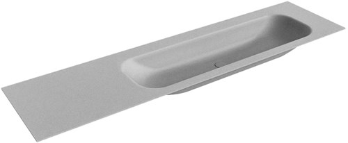 BIG LARGE Plata Lavabo encastrado de solid surface 181cm. Posición del fregadero Derecho.