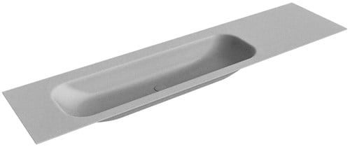 BIG LARGE Plata Lavabo encastrado de solid surface 191cm. Posición del fregadero Izquierda.