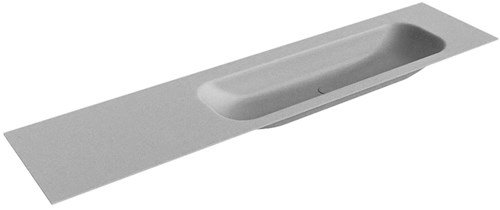 BIG LARGE Plata Lavabo encastrado de solid surface 200cm. Posición del fregadero Derecho.