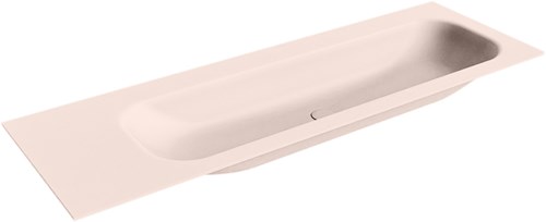 BIG LARGE Rosee Lavabo encastrado de solid surface 140cm. Posición del fregadero Derecho.