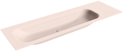 BIG LARGE Rosee Lavabo encastrado de solid surface 150cm. Posición del fregadero Izquierda.