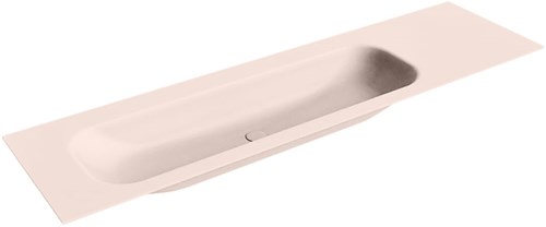 BIG LARGE Rosee Lavabo encastrado de solid surface 171cm. Posición del fregadero Izquierda.
