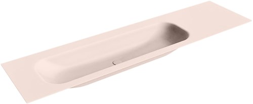 BIG LARGE Rosee Lavabo encastrado de solid surface 181cm. Posición del fregadero Izquierda.