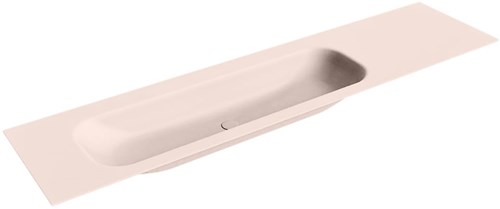 BIG LARGE Rosee Lavabo encastrado de solid surface 191cm. Posición del fregadero Izquierda.