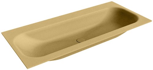 BIG MEDIUM Oro Lavabo encastrado de solid surface 101cm. Posición del fregadero Centro.