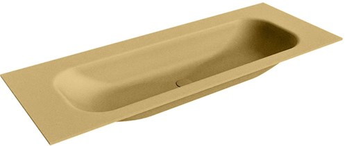 BIG MEDIUM Oro Lavabo encastrado de solid surface 121cm. Posición del fregadero Centro.