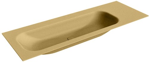 BIG MEDIUM Oro Lavabo encastrado de solid surface 130cm. Posición del fregadero Izquierda.