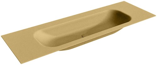 BIG MEDIUM Oro Lavabo encastrado de solid surface 141cm. Posición del fregadero Centro.