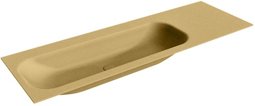 BIG MEDIUM Oro Lavabo encastrado de solid surface 140cm. Posición del fregadero Izquierda.