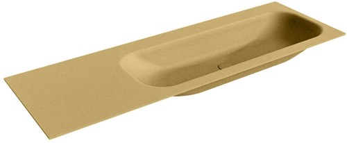 BIG MEDIUM Oro Lavabo encastrado de solid surface 140cm. Posición del fregadero Derecho.