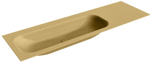 BIG MEDIUM Oro Lavabo encastrado de solid surface 150cm. Posición del fregadero Izquierda.